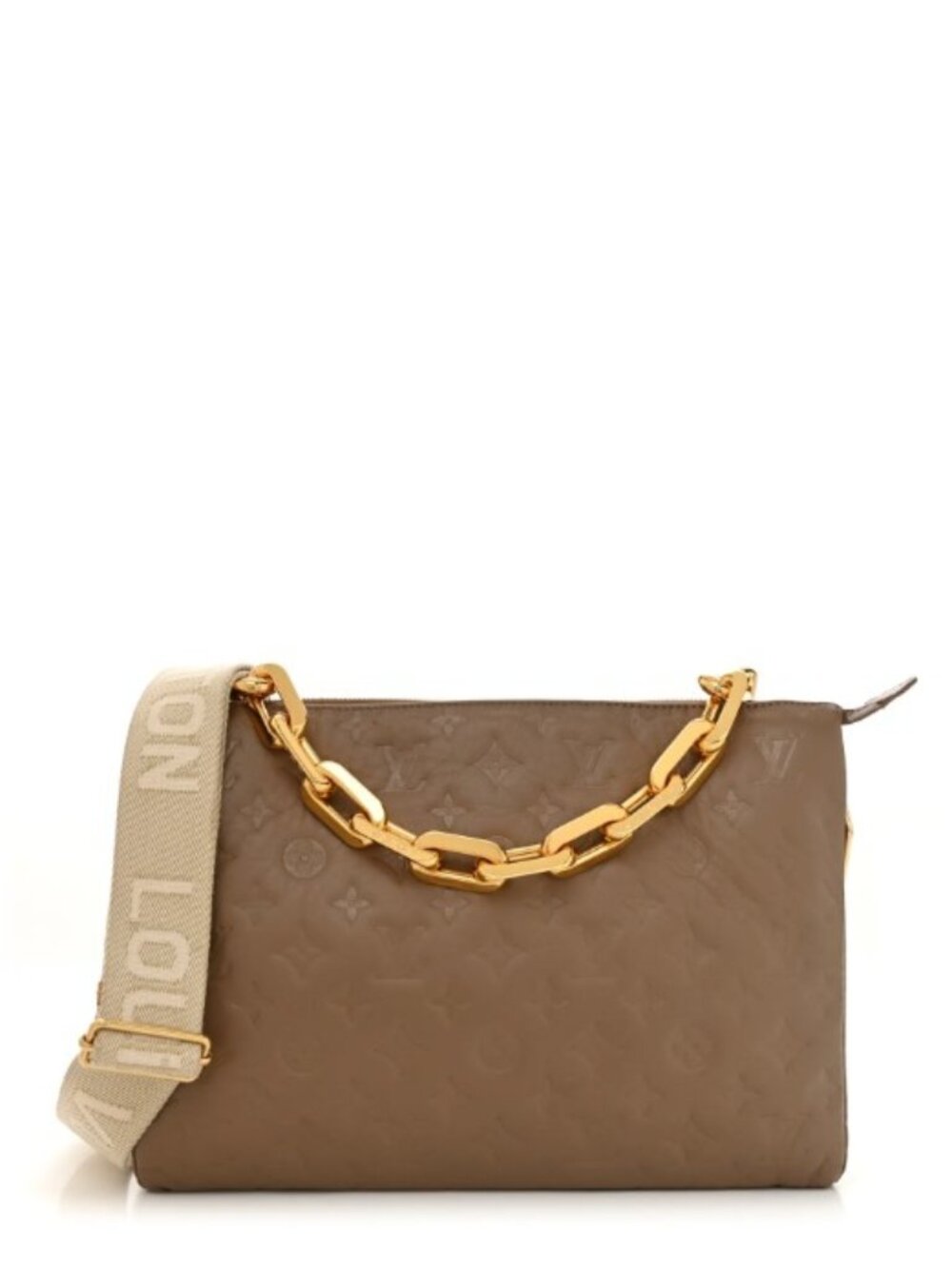 SOLD on another Platform Louis Vuitton Monogram Embossed Lambskin Coussin MM Bag